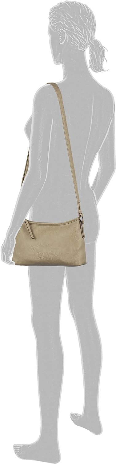 Denim TOM TAILOR bags, EVI, Damen, Umhängetasche 28x8x18 (LxBxH) Sage, 28x8x18 (LxBxH) Sage