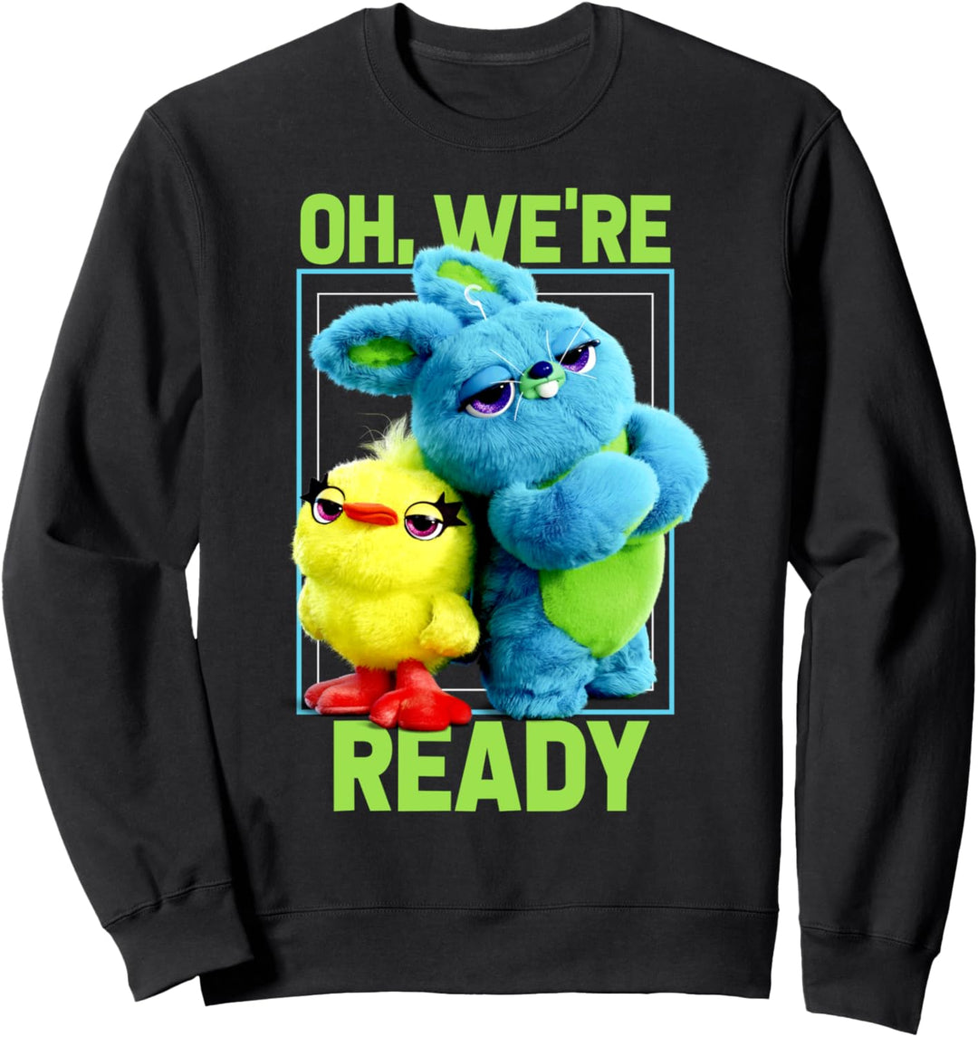 Pixar Toy Story 4 Ducky & Bunny Oh, We're Ready Sweatshirt