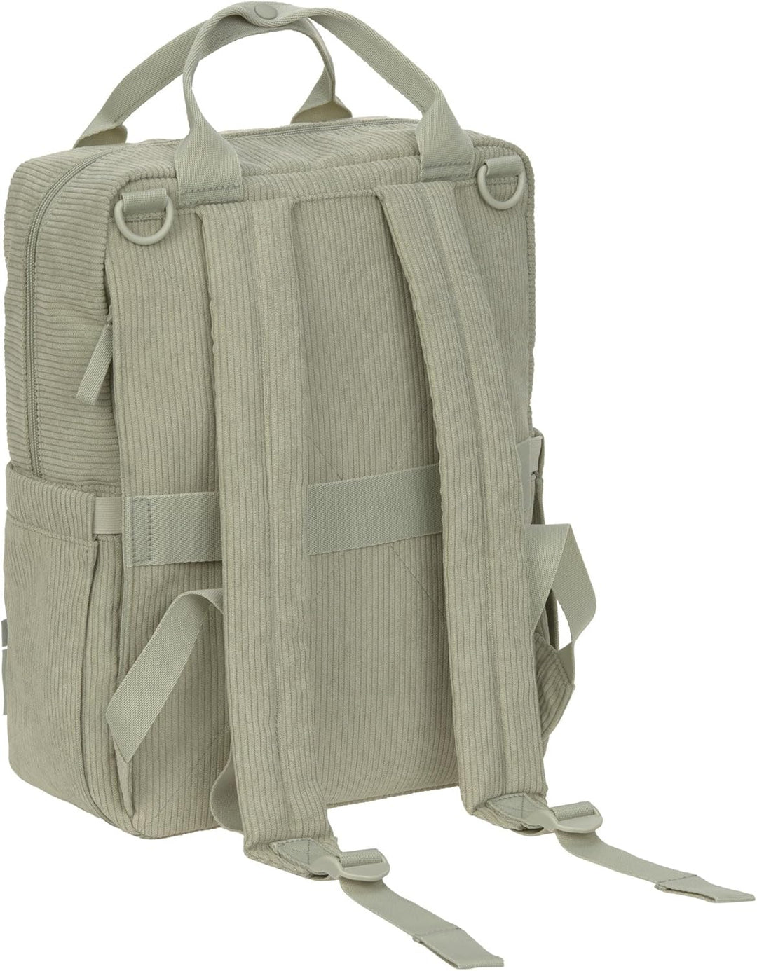 LÄSSIG Baby Wickelrucksack Wickeltasche Rucksack mit Wickelunterlage, Kinderwagenbefestigung, Flasch