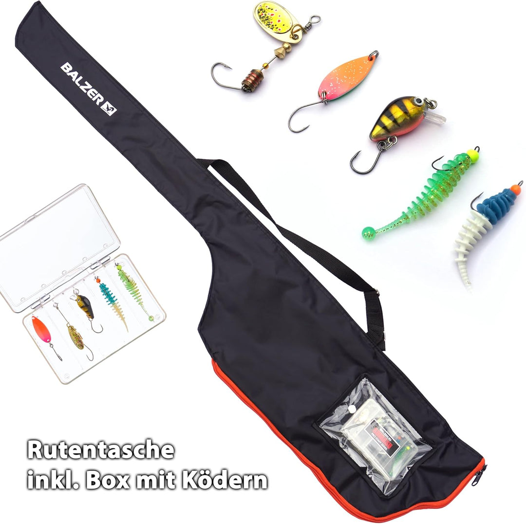 Balzer Shirasu Spoon Combo Rute Rolle Schnur Angelset