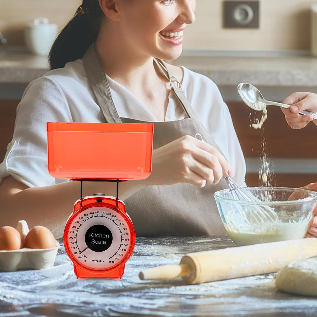 HEMOTON Küchenwaage Mechanical Kitchen Scale Kochen Kochwaage Gramm Waage Lebensmittelwaage Aus Kuns