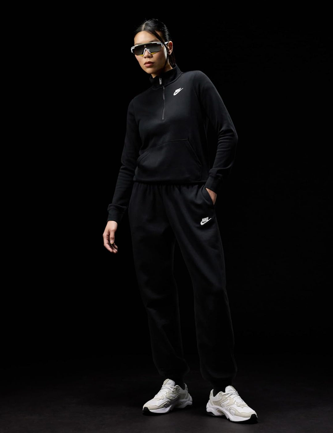 Nike Damen Hose NSW Club XS Black/White, XS Black/White