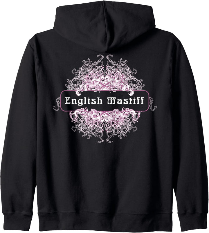 English Mastiff-Hund | English Mastiff Vintage Design Kapuzenjacke