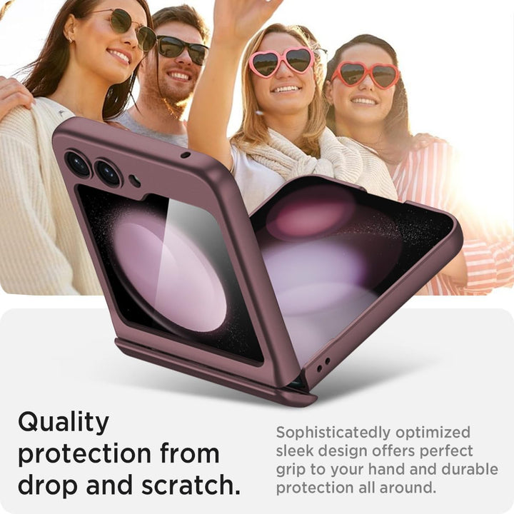 Miimall Kompatibel mit Samsung Galaxy Z Flip 5 Hülle mit Scharnierschutz Magnetischer [Externer Bild