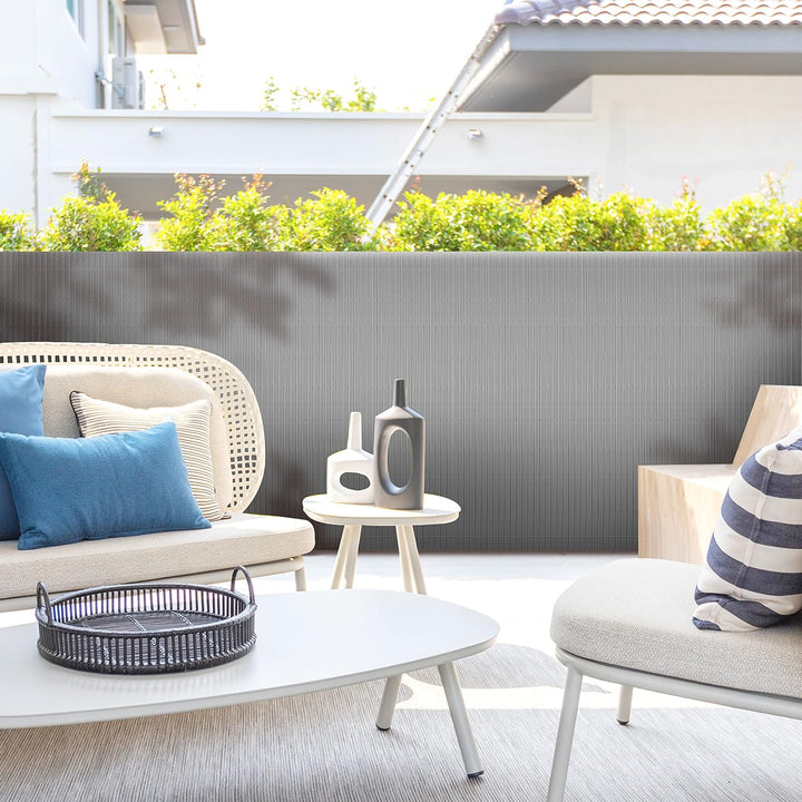 Ribelli® PVC Sichtschutzmatte 140x600 cm – Windschutz &amp; Sichtschutzzaun für Balkon, Garten &amp; Terrass
