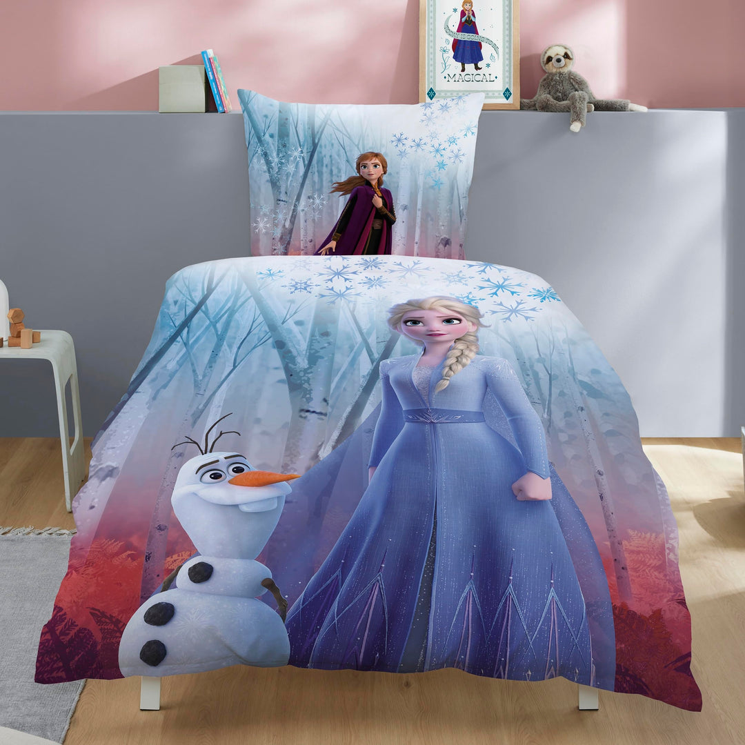 Familando Warme Frozen Die Eiskönigin Bettwäsche für Mädchen · Fleece Mädchenbettwäsche 135x200 80x8