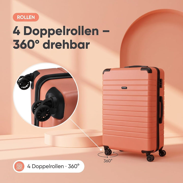 Line - 4-Rollen-Trolley L 77 cm Koralle, Koralle