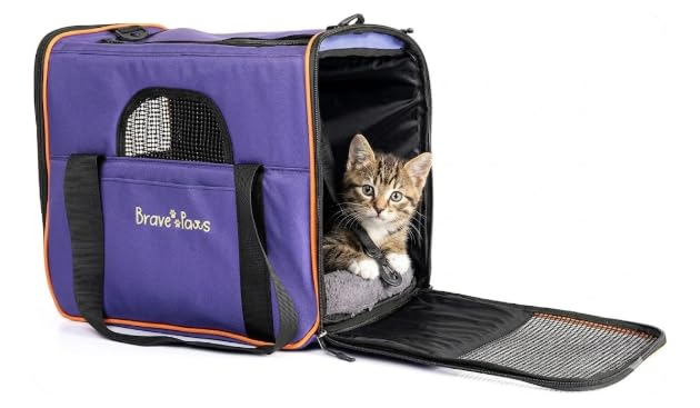Brave Paws Tragetasche Haustier - Transporttasche Hund & Katze - Ideal für Katzen Transport & Hunde