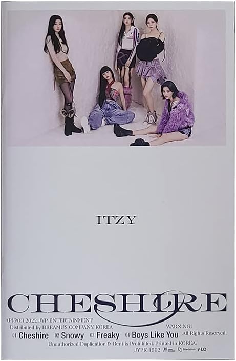 ITZY - Cheshire [B Version] Standard Album with PreOrder Benefit CD+Photobook+Photocard+Photo Cube+C