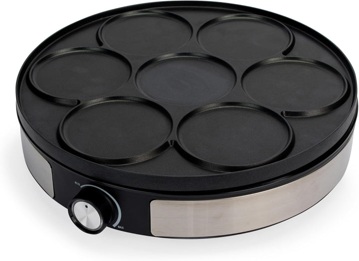 Petra 2-in-1-Crêpes-Maschine – Pfannkuchenmaschine, 1 grossen Crêpe oder 7 Mini-Pfannkuchen herstell