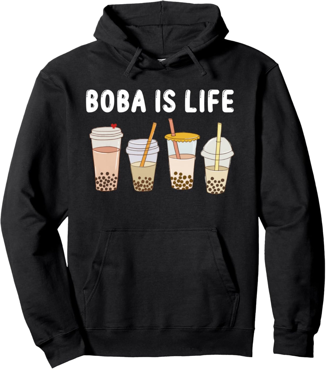 Boba Is Life Lustige Kawaii Bubble Milk - Bubble Tea Boba Tea Pullover Hoodie