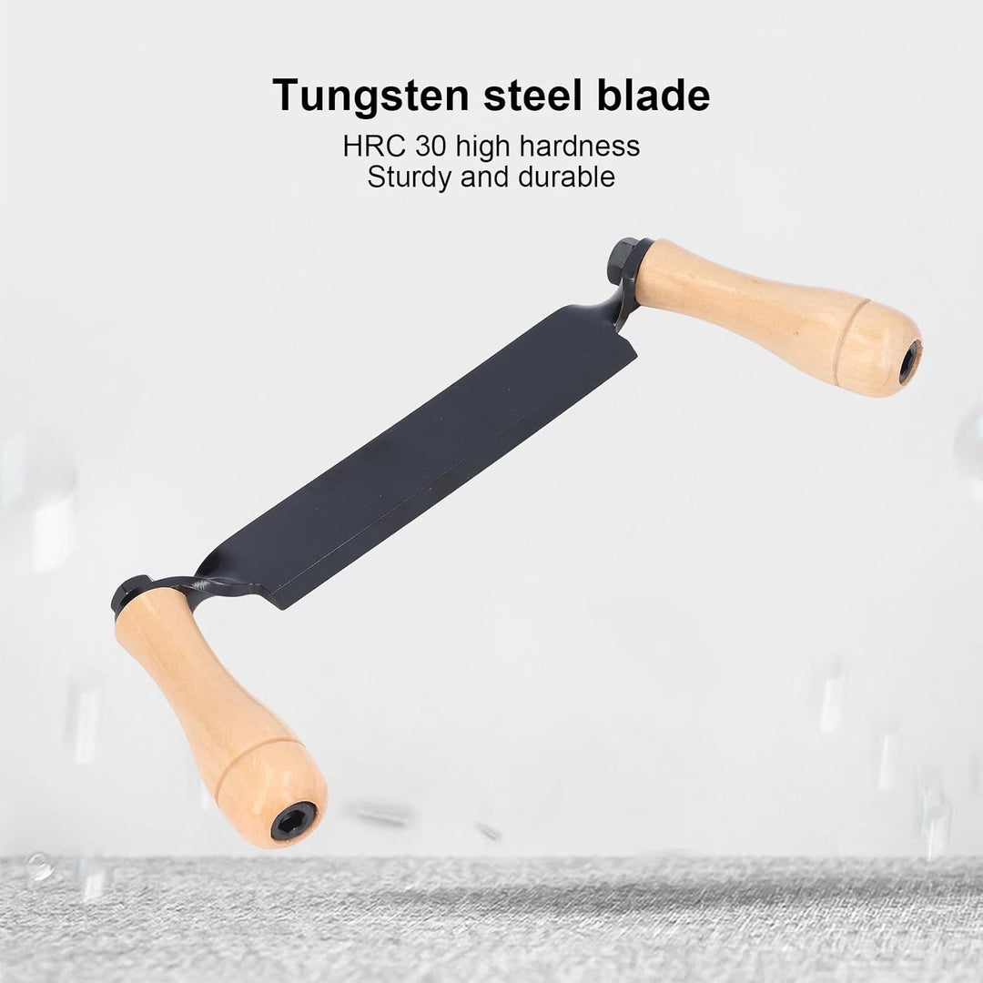 Draw Knife, Straight Draw Shave Knife mit Wolframstahlklinge und ergonomischem Holzgriff Arbeitsspar