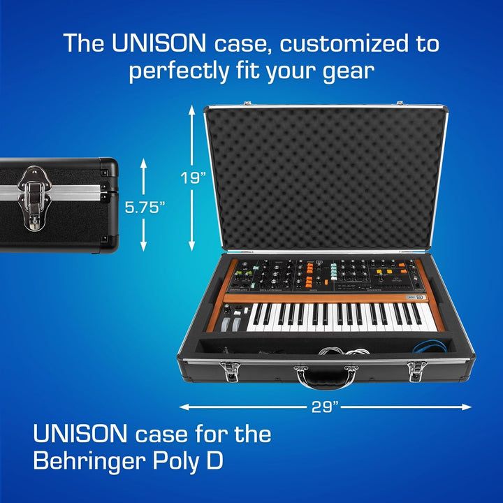 Analog Cases Unison Case für The Behringer Poly D oder gleichartige Synthesizer (Transportkoffer, Ec