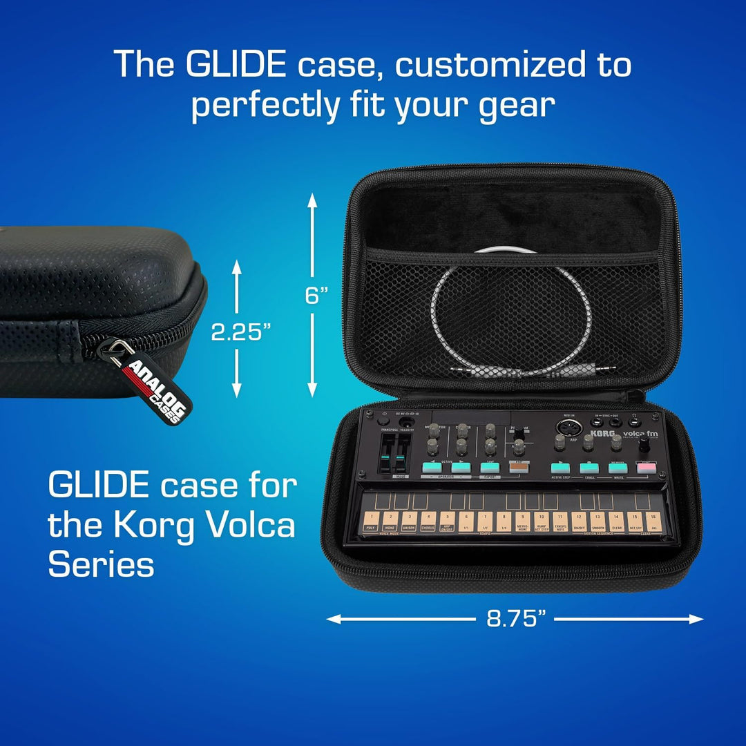 Analog Cases Glide Case für Korg Volca Series oder vergleichbare Synthesizer (Transporttasche gefert