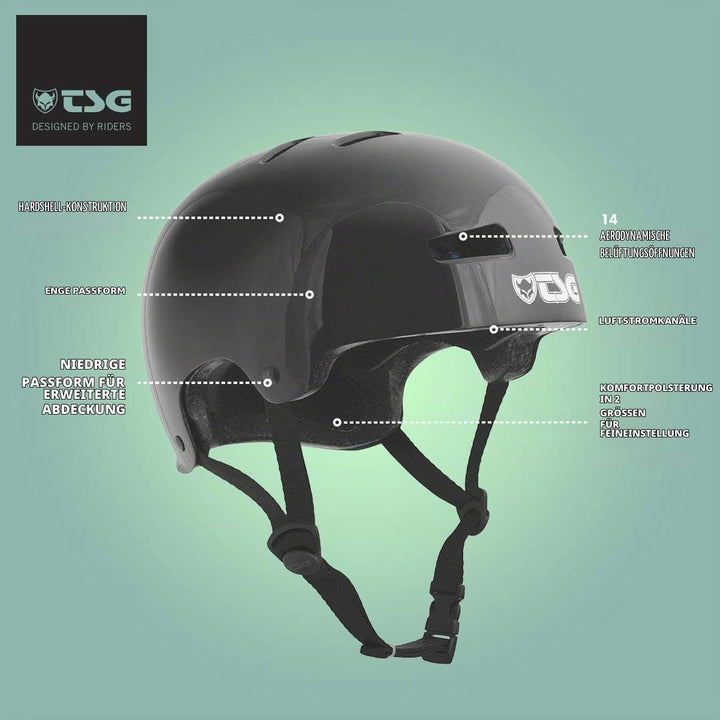 TSG Helm Evolution Solid Color L-XL weiss (satin white), L-XL weiss (satin white)