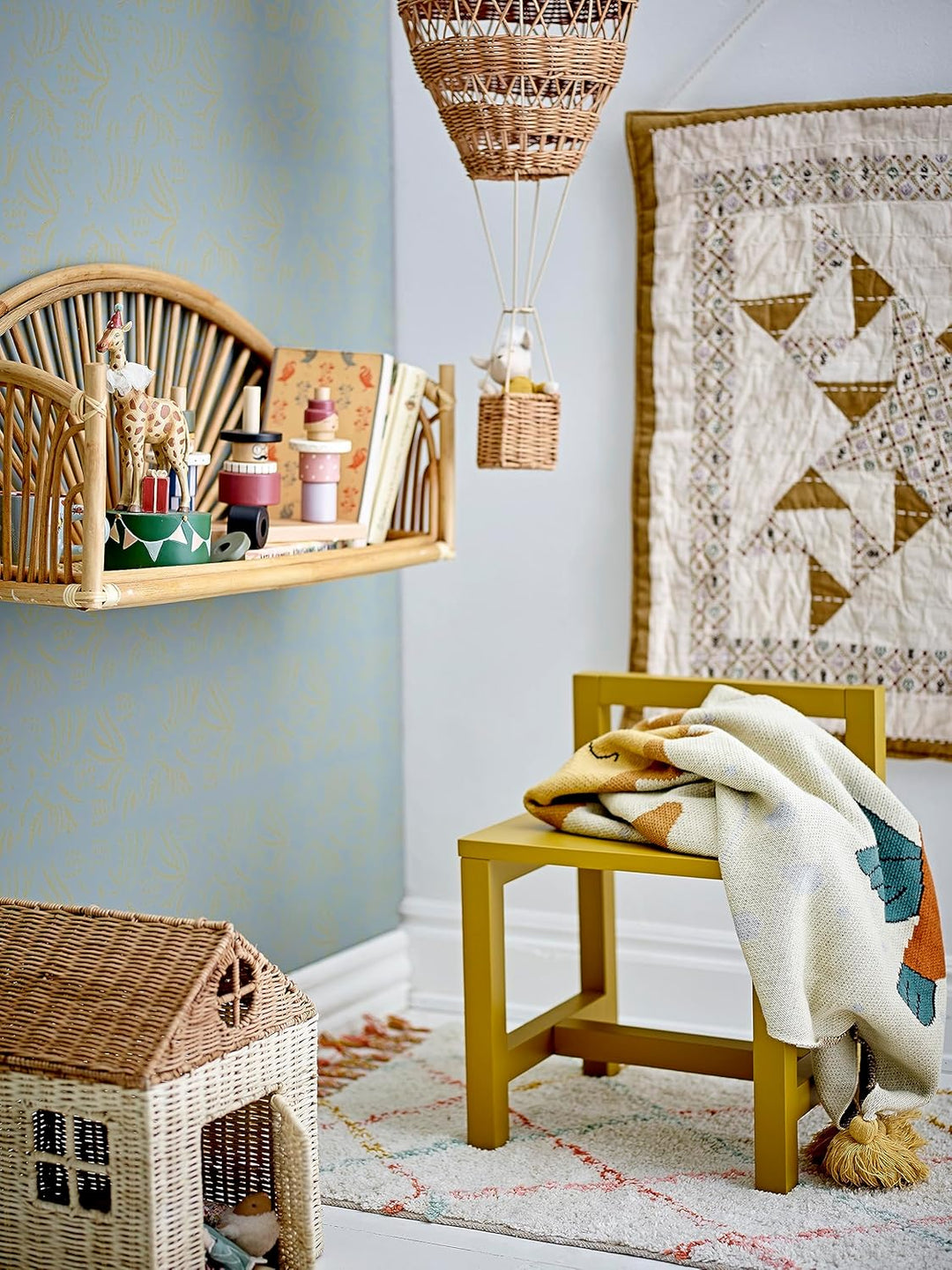 Bloomingville Kanya Regal, Natur, Rattan; L60xH28,5xW20 cm