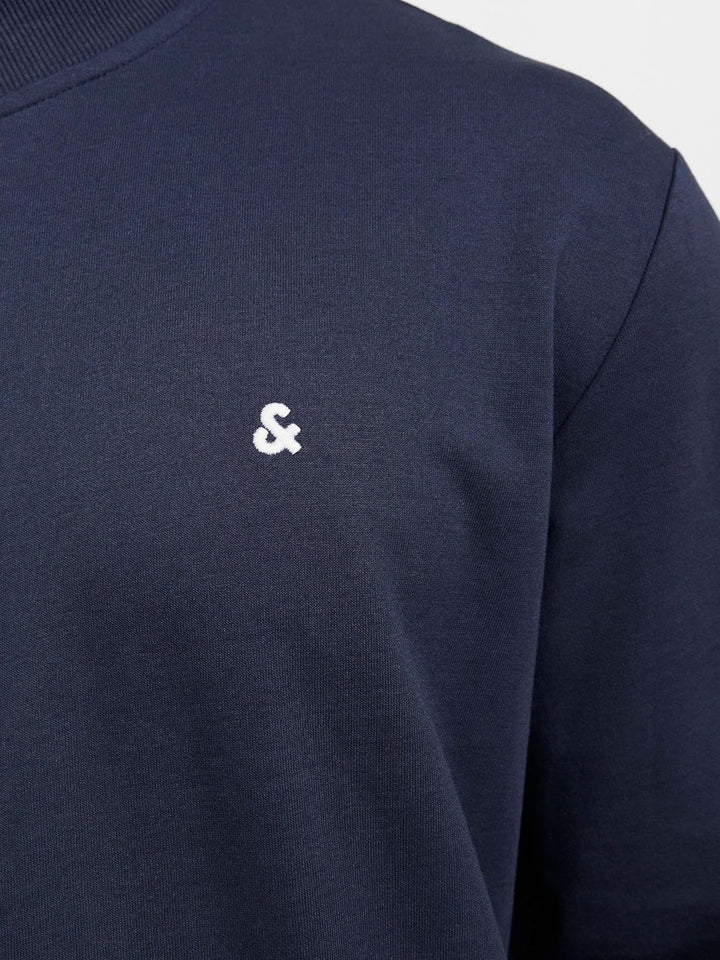 JACK & JONES Male Sweatshirt mit Reissverschluss Logo Sweatshirt mit Reissverschluss 6XL Dunkelblau,