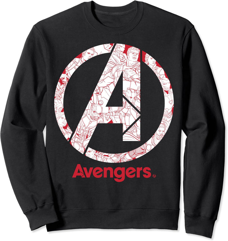 Marvel Avengers Line Art Logo Sweatshirt