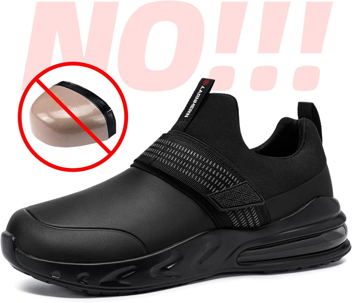 LARNMERN Kochschuhe Damen Arbeitsschuhe rutschfeste Shuhe Koch Wasserfeste Schuhe Gastro Bequemer Dä