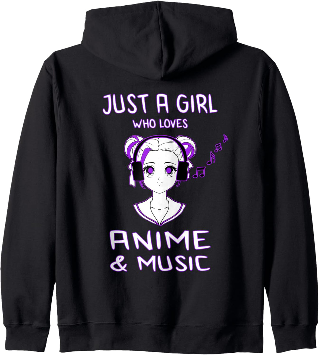 Nur ein Mädchen, das Anime & Musik Spass Geschenk für Teen Kapuzenjacke