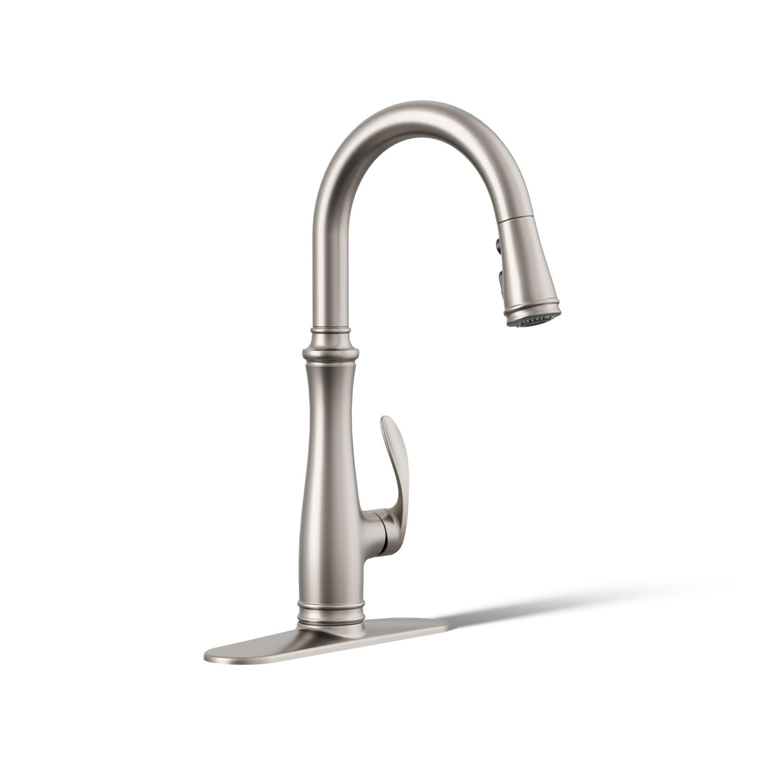 Kohler K-560-VS BELLERA Küchenarmatur, Leuchtendes Edelstahl, 375