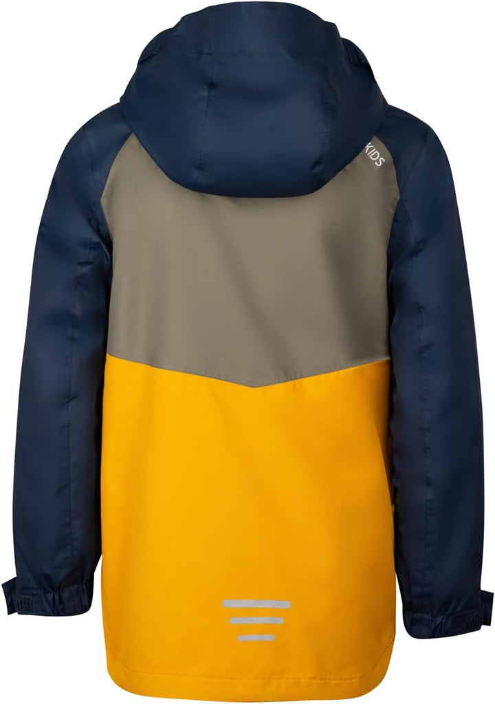 Trollkids Kinder Bryggen wasserdichte winddichte 3in1 Jacke 98 Moosgrün/Goldgelb/Blau, 98 Moosgrün/G