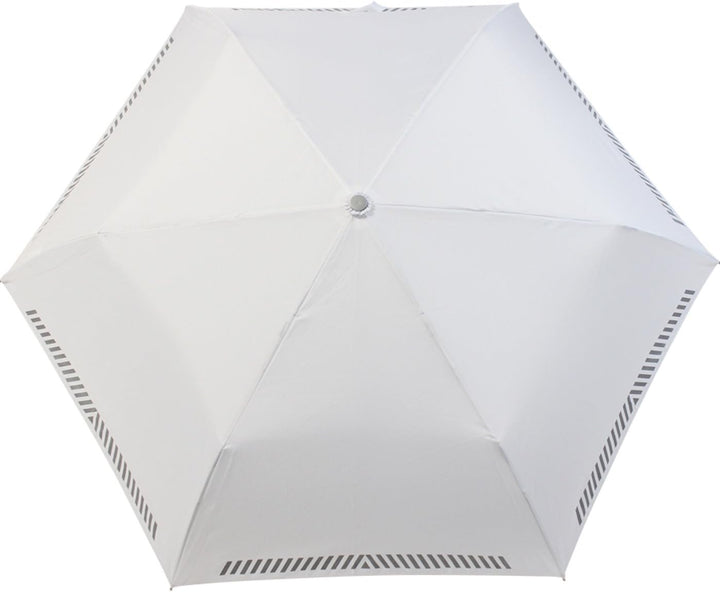 iX-brella Mini Hochzeits-Taschenschirm mit reflektierender Borte Namen und Herzen personalisiert Zwe