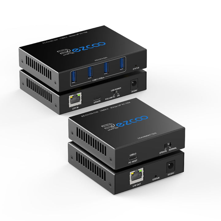 USB 3.0 Extender 229ft 70m 4-Port Extender über Cat5e Cat6 RJ45 LAN Verlängerung POE 5V Niedriger St
