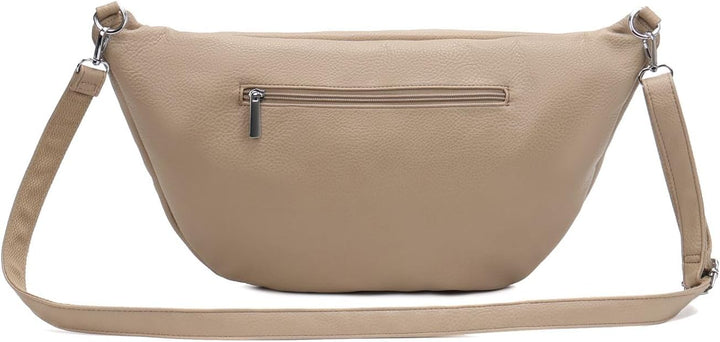 XXL Tasche Bauchtasche Hüfttasche Crossbody Schultertasche Umhängetasche Kunstleder Gürteltasche Cro