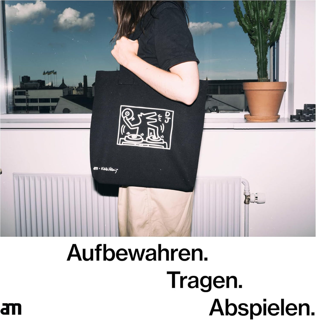 Record tote bag - AM Clean Sound x Keith Haring