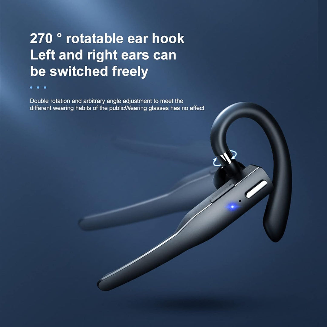 Cuifati YYK-525 Business -Headset, sehr leichtes Ohrbügel-Design, mit 500-mA-Ladeetui, für Geräte mi
