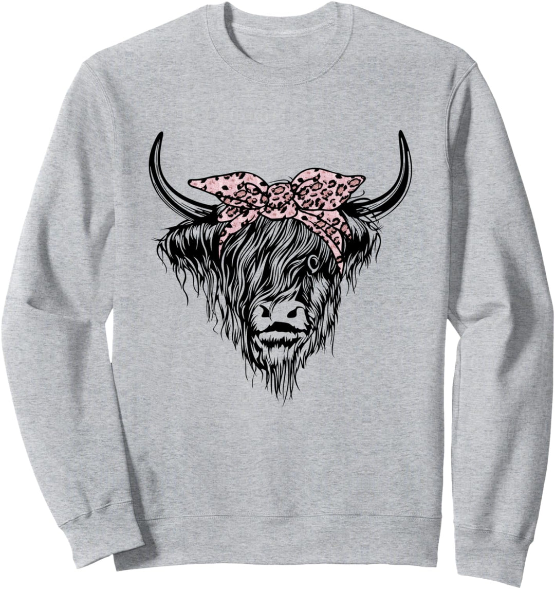 Hochlandrind Haarband Schottland Kuh Landwirtin Bäuerin Sweatshirt
