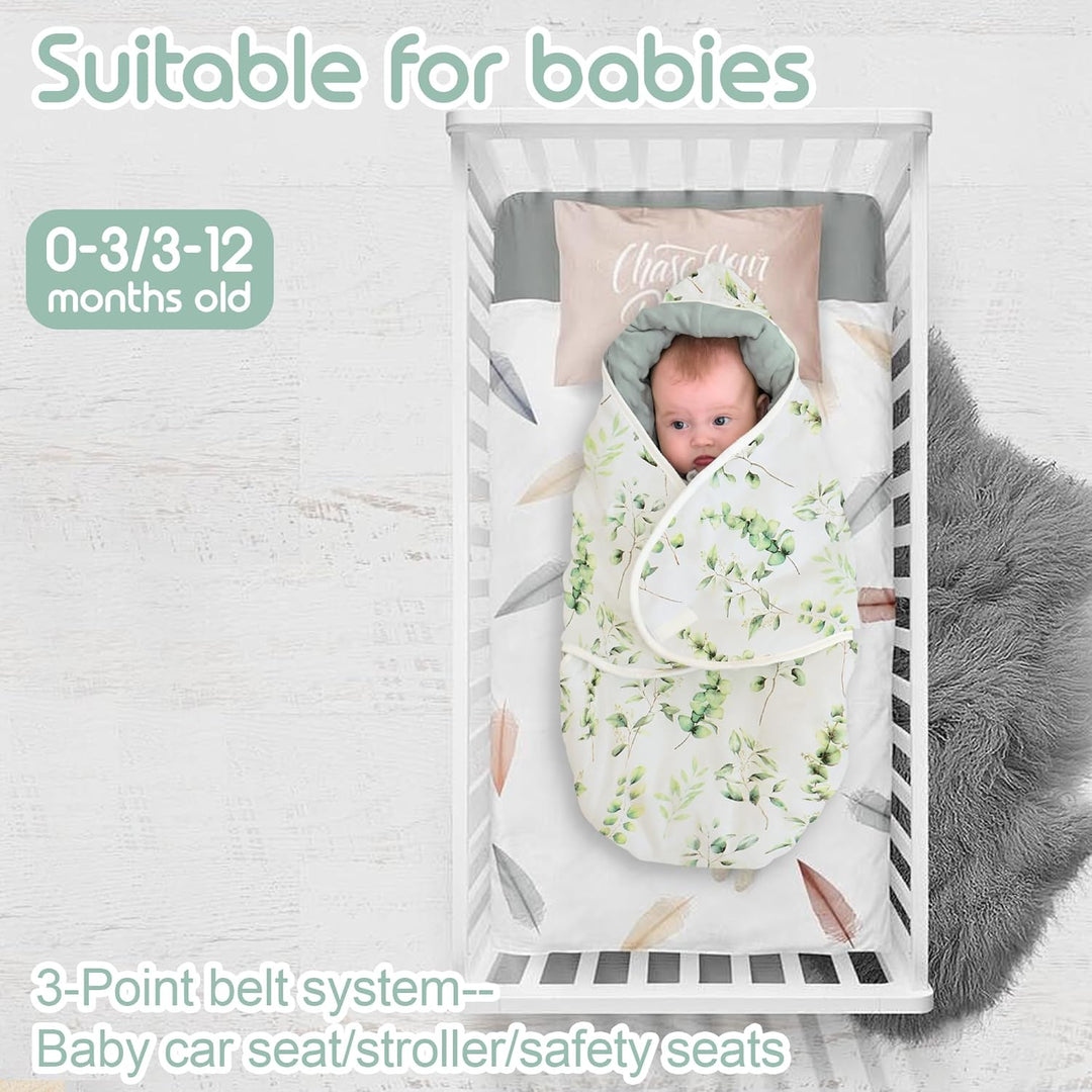 Einschlagdecke Babyschale für Winter Buggy Schlafsack Universal Fusssack Babydecke Baumwolle Baby Pu