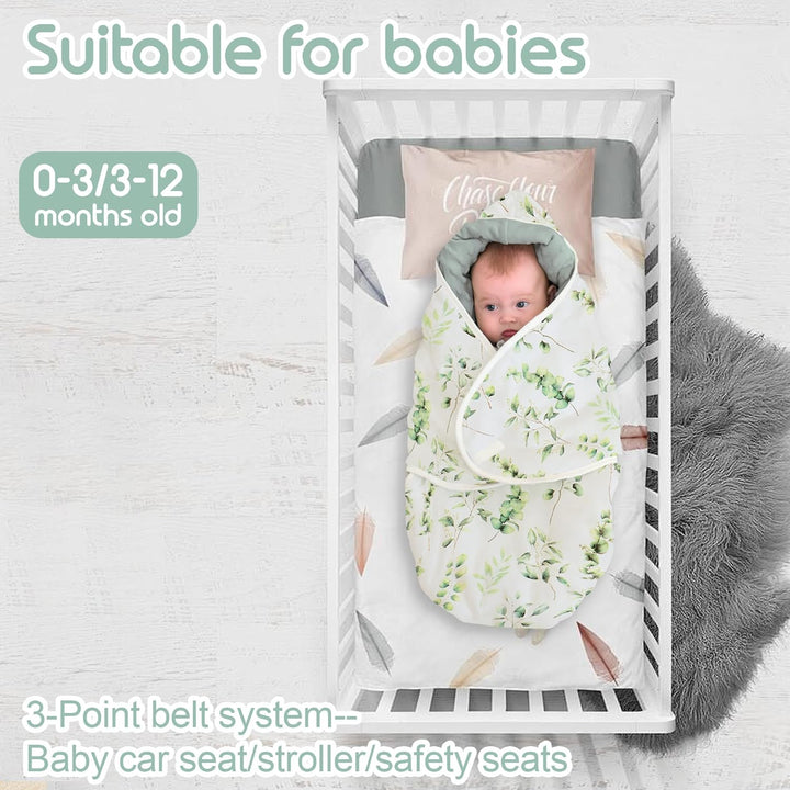 Einschlagdecke Babyschale für Winter Buggy Schlafsack Universal Fusssack Babydecke Baumwolle Baby Pu
