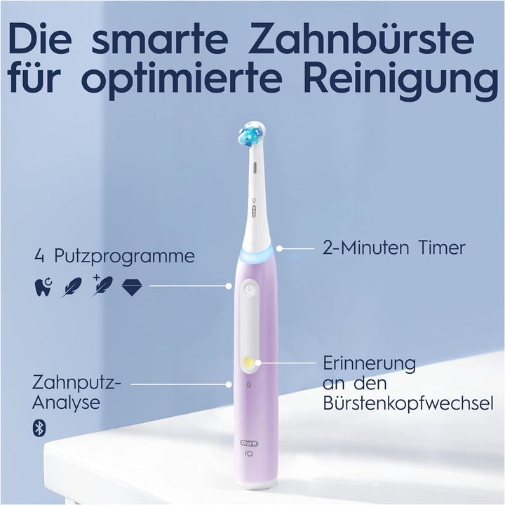 Oral-B iO Series 4 Elektrische Zahnbürste/Electric Toothbrush, 4 Putzmodi für Zahnpflege, Magnet-Tec