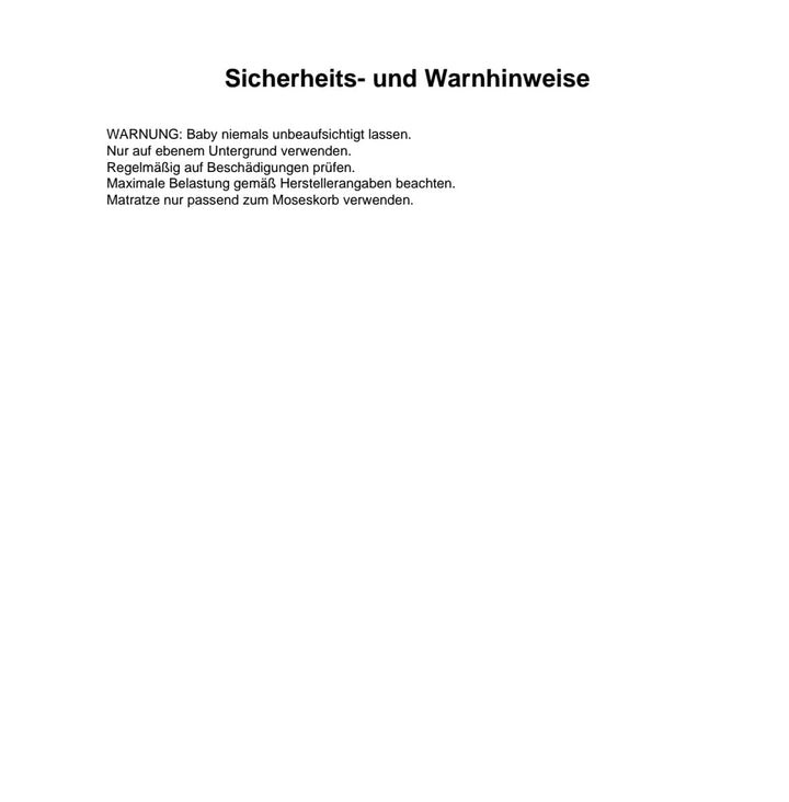 Holzgestell, Schaukelgestell Wiege Standfuss aus massiv Holz weiss für Moseskorb