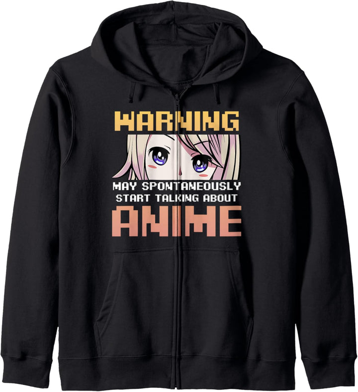 May Spontaneously Start Talking About Anime Manga Japan Kapuzenjacke