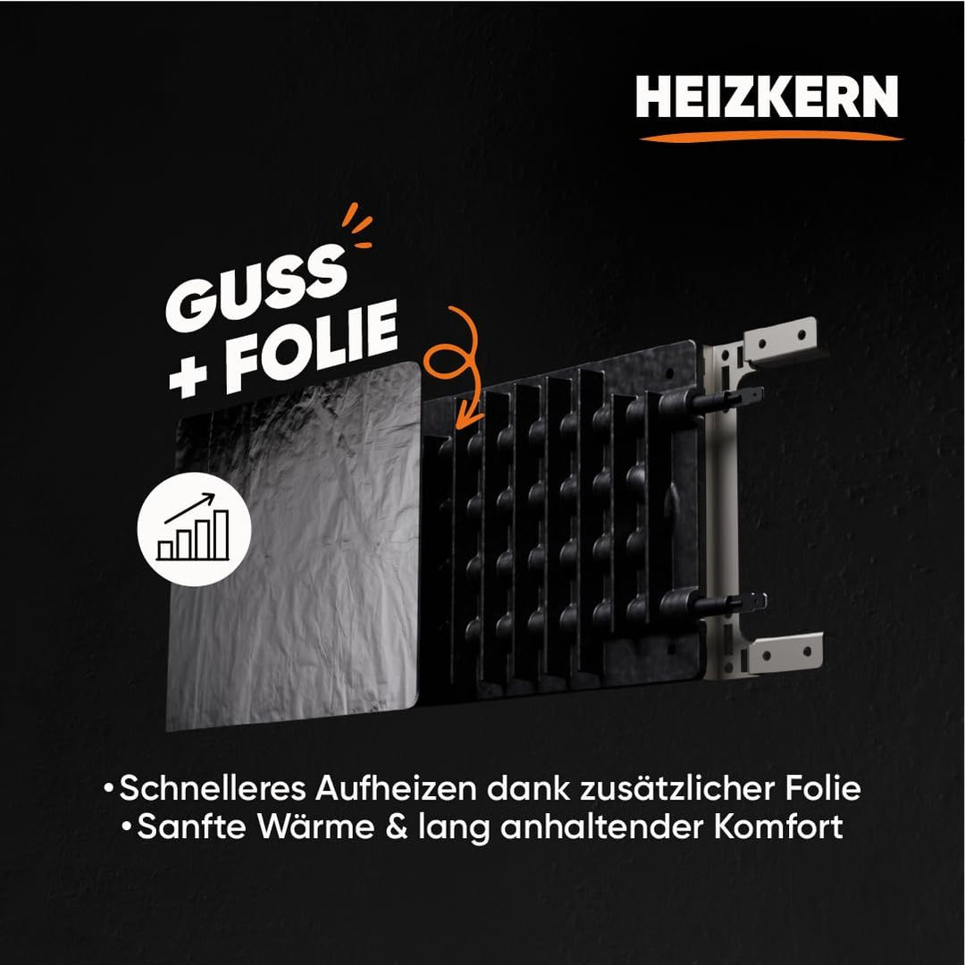 BESTHERM Bestherm Nemesis Elektroheizkörper, elektrisch, mit trockener Trägheit, Gusseisen + Folie,