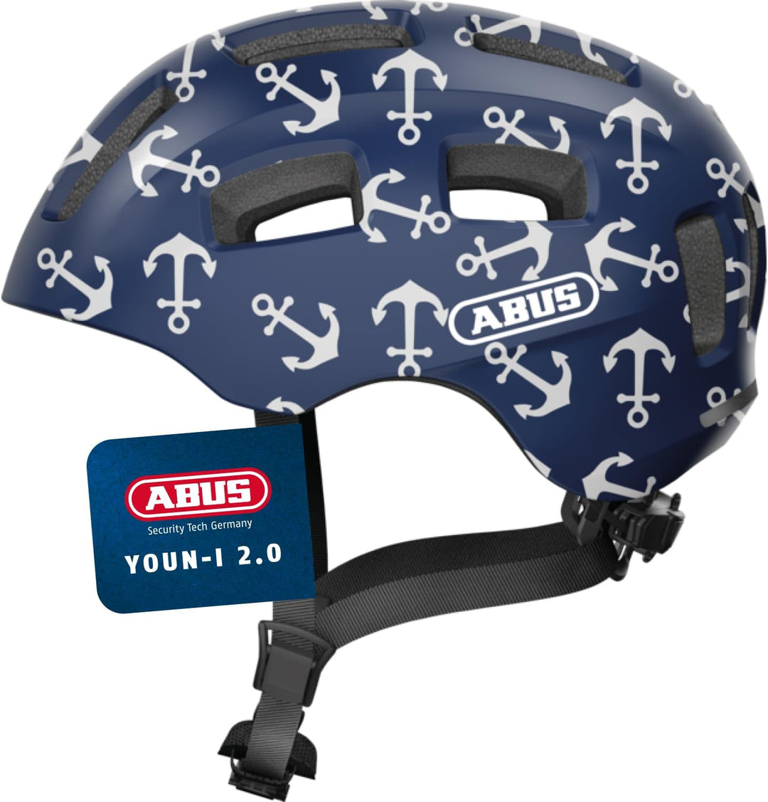 ABUS Fahrradhelm Youn-I 2.0 - mit Licht für Kinder, Jugendliche und junge Erwachsene - für Mädels un