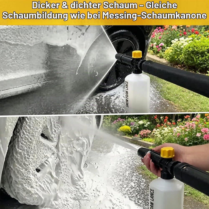 BEARFORCE Hochdruckreiniger Schneeschaumlanze Schaumdüse mit 0,6 L Flasche, kompatibel mit Lavor Lid