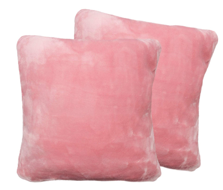 2er Pack Kuschelkissen Premium Cashmere Feeling Kissen 50x50 cm Flauschiges Sofakissen (Altrosa), Al