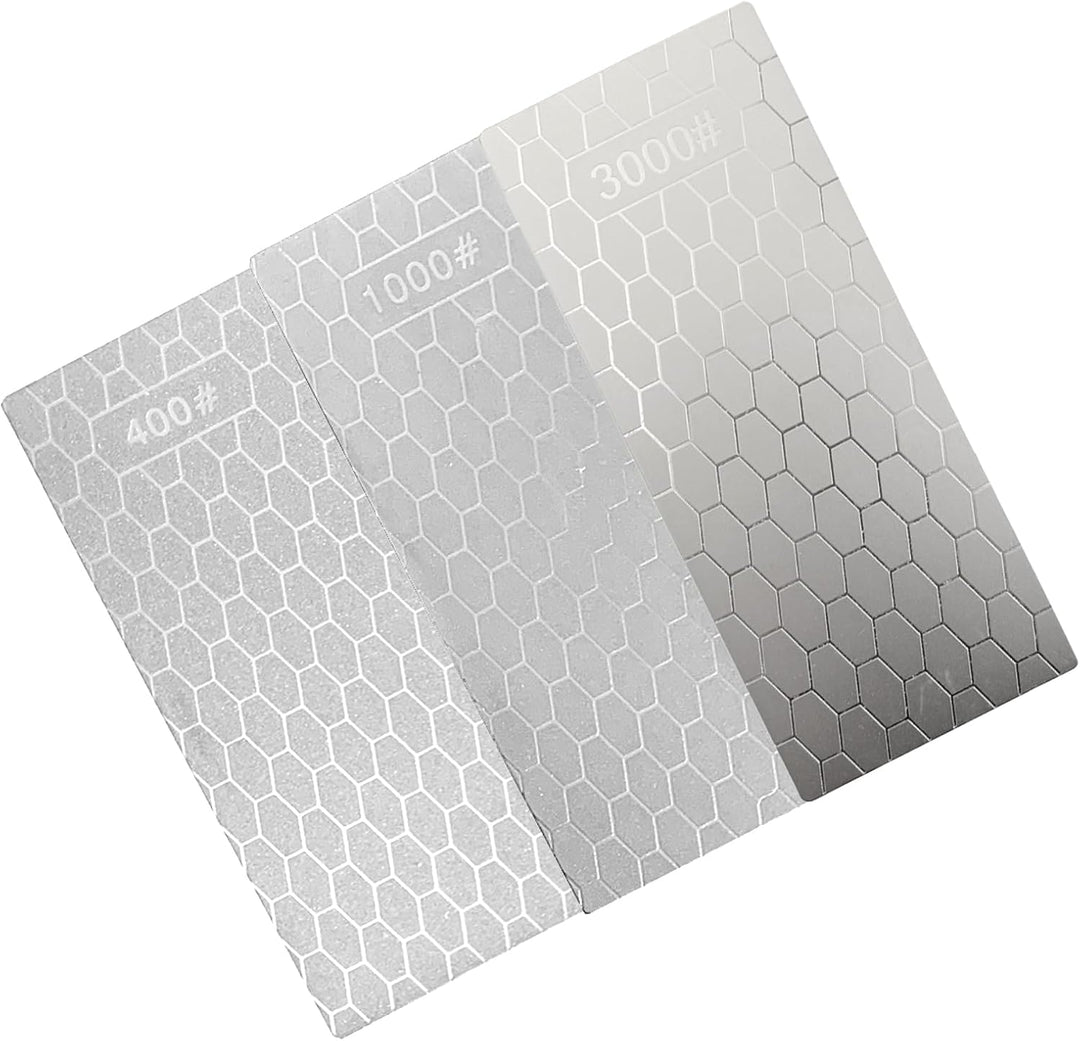 6 Stück Messerschärfsteine, 80# 150# 400# 1000# 2500# 3000# Diamantschärfsteine mit extra feiner/gro
