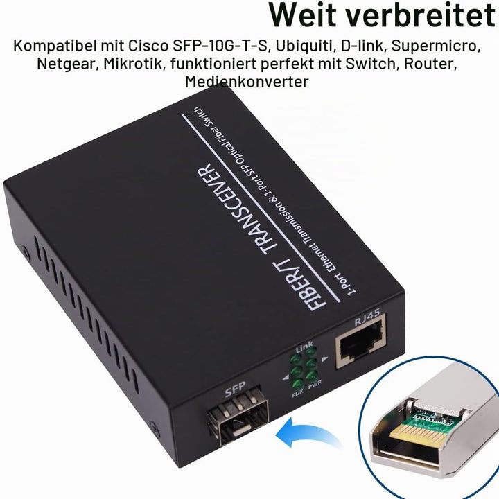 1PCS 10G SFP 10G-Base-SR 850nm MMF, SFP+ Transceiver bis zu 550 Meter, für Cisco GLC-SX-MMD/GLC-SX-M