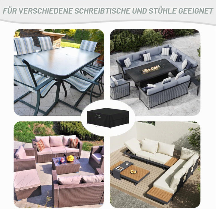 Abdeckung Gartenmöbel Tischabdeckung Outdoor Wetterfest | Lounge Abdeckung Wasserdicht Abdeckungen f