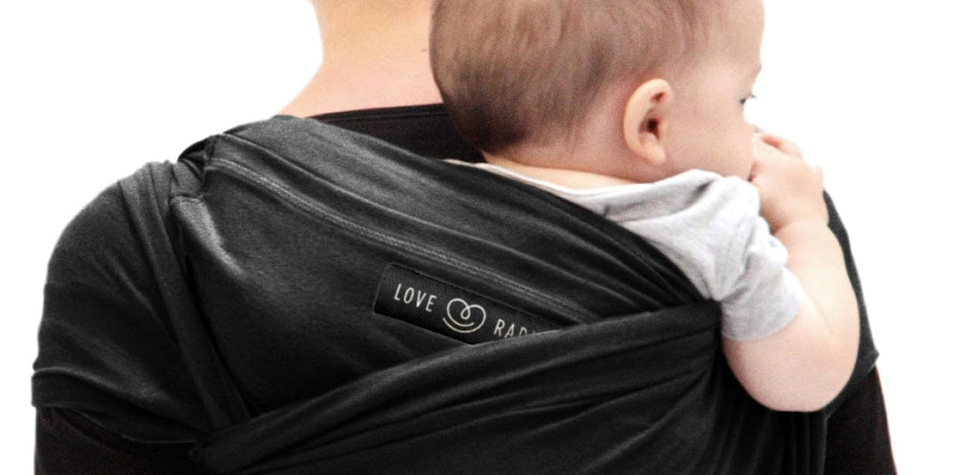 Je Porte Mon Bébé Original Babytrage Schal Noir poche Noire, Noir poche Noire