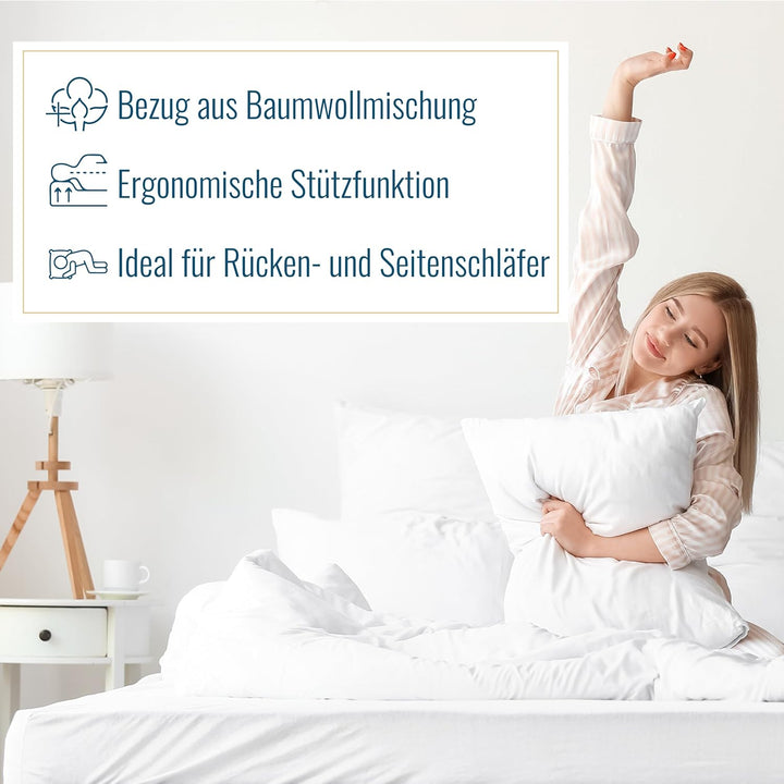 Das Original Cervical-Nackenstützkissen von Dormabell, KOSTENLOSE Tragetasche inklusive, Rascher GRA