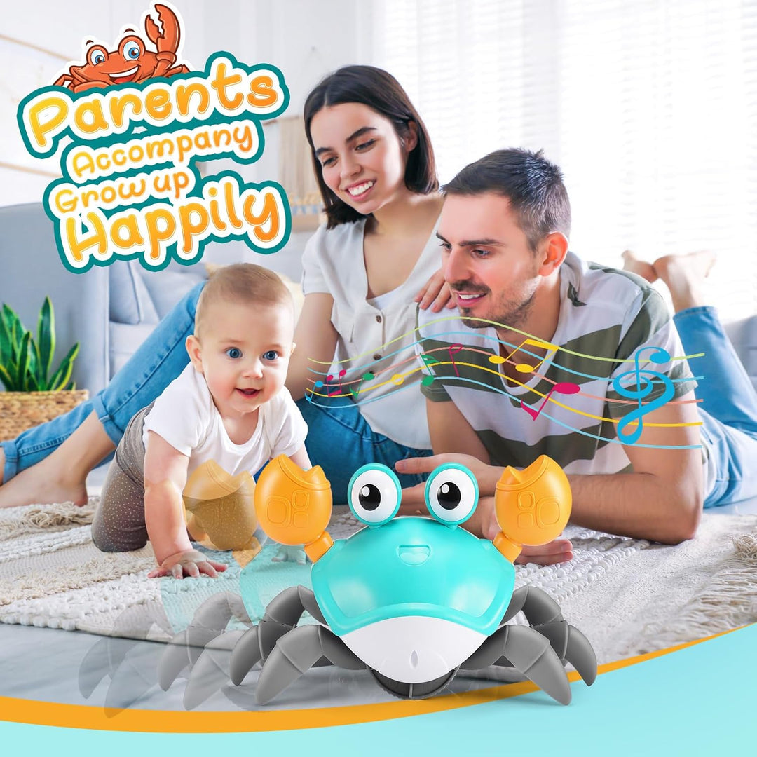 Adeokay Krabbe Baby Spielzeug ab 1 2 3 Jahr, Spielzeug ab 6 7 8 9 10 Monate Kinderspielzeug ab 1-3 J