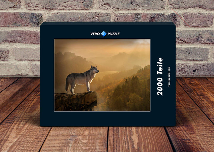 VERO PUZZLE 61328 Tierwelt - Wolf, 2000 Teile in hochwertiger, cellophanierter Puzzle-Schachtel