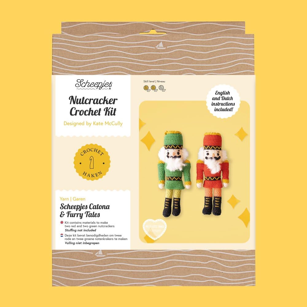 Scheepjes - Scheepjes Nussknacker Häkelset Catona und Furry Tales - 1 Set Nussknacker Catona und Fur
