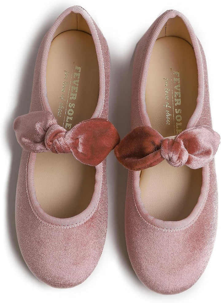 Feversole Girls Cute Dress, Mädchen süsses Kleid Mary Jane Schuhe weiche Party Urlaub Ballerinas 31